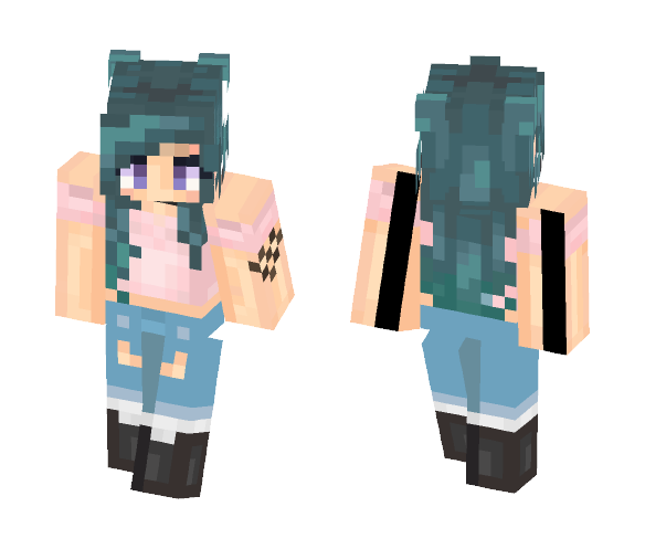 тєє ♥ Halsey (Better in 3D) - Female Minecraft Skins - image 1