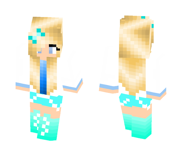 Blue For Life - Female Minecraft Skins - image 1