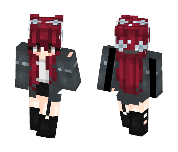 Hair Recolor - Female Minecraft Skins - image 1
