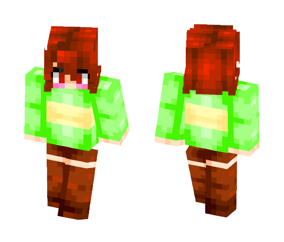 Undertale - Chara (better in 3D) - Interchangeable Minecraft Skins - image 1
