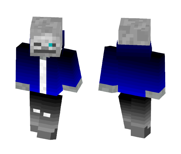 Half Sans-SkeleBone - Male Minecraft Skins - image 1