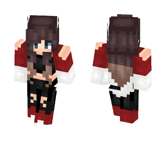 Red & white - Female Minecraft Skins - image 1