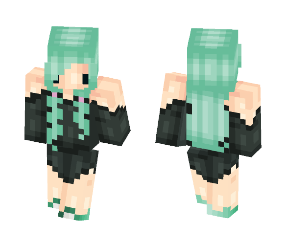 Chibi Blue Cutie - Female Minecraft Skins - image 1