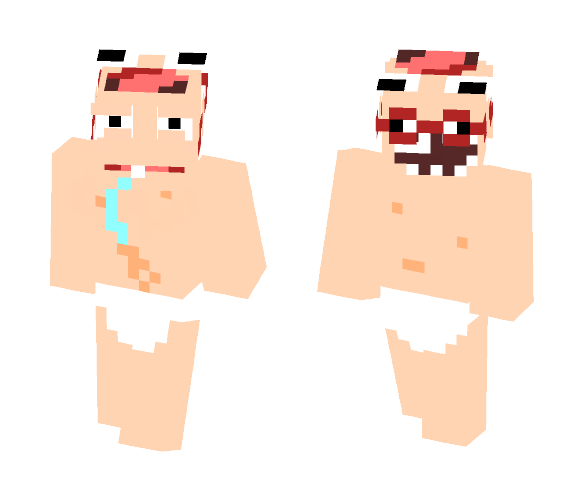 4 Faced, Autistic, Derpy Baby - Baby Minecraft Skins - image 1