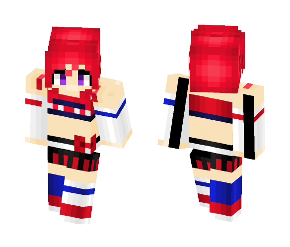 Maki Nishikino - Cheerleader Set - Female Minecraft Skins - image 1