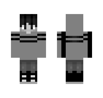 Grayscale - #1 Boy Version B&W - Boy Minecraft Skins - image 2