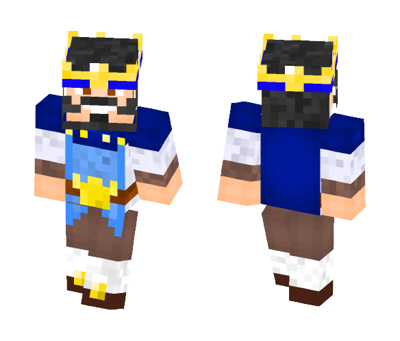 Clash Royale King - Male Minecraft Skins - image 1