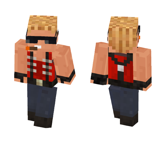 Duke Nukem 3D Skin - Male Minecraft Skins - image 1