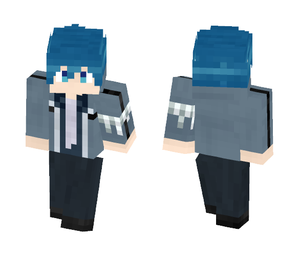 Download Anime Guy with Blue Hair (Request) Minecraft Skin for Free. SuperMinecraftSkins