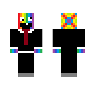 Rainbow Face - Male Minecraft Skins - image 2