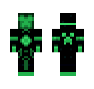 Green Tron Creeper - Male Minecraft Skins - image 2