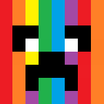 Rainbow Creeper - Male Minecraft Skins - image 3