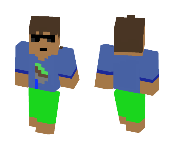 lol_maayan's new skin (glases) - Male Minecraft Skins - image 1