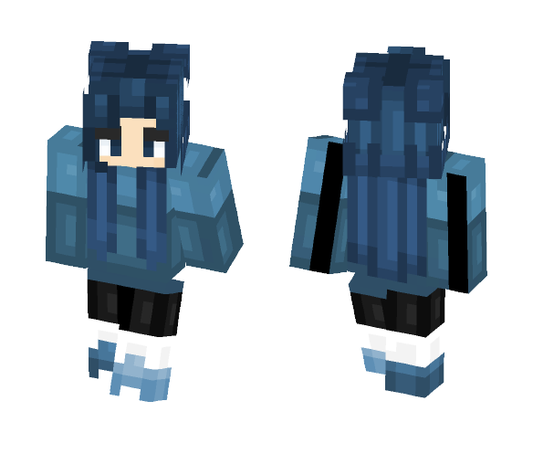 Blue very blue x3 ~_қэήżїїэ_ - Female Minecraft Skins - image 1