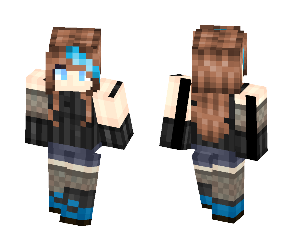 Frequency-Blue - Female Minecraft Skins - image 1