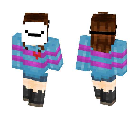 Cry-Frisk - Interchangeable Minecraft Skins - image 1
