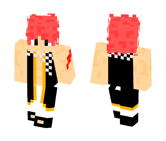 Natsu Dragneel - Male Minecraft Skins - image 1