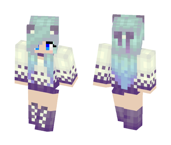 -ChibiPopStar- Raging Blue - Female Minecraft Skins - image 1