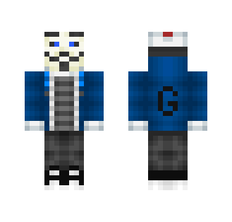 Blue Anonydub - Male Minecraft Skins - image 2