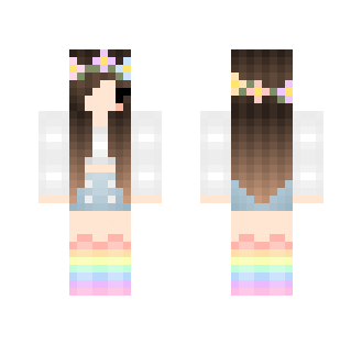 Rainbow chibi girl - Girl Minecraft Skins - image 2
