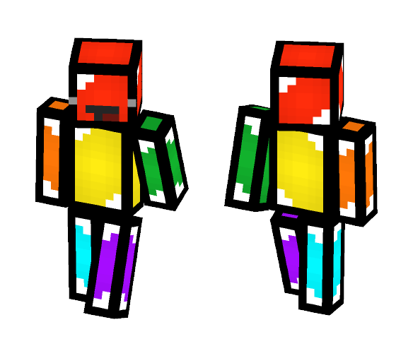 Rainbow Derpy Person - Interchangeable Minecraft Skins - image 1