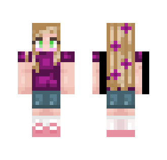 Purple paradise // Shidoni - Female Minecraft Skins - image 2