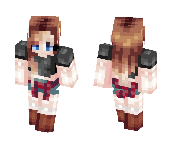 Sᴘɪʀɪᴛ | Ombre Plaid - Female Minecraft Skins - image 1