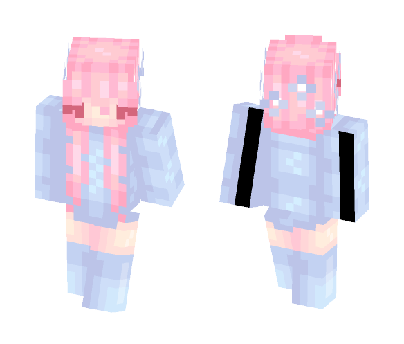 °˖✧ Blue and Pink ✧˖° - Female Minecraft Skins - image 1