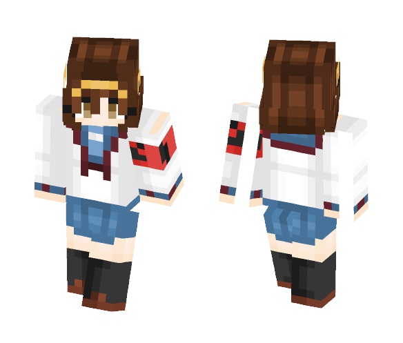 ᴹᴵᴷᴬᴺ - Haruhi Suzumiya - Female Minecraft Skins - image 1