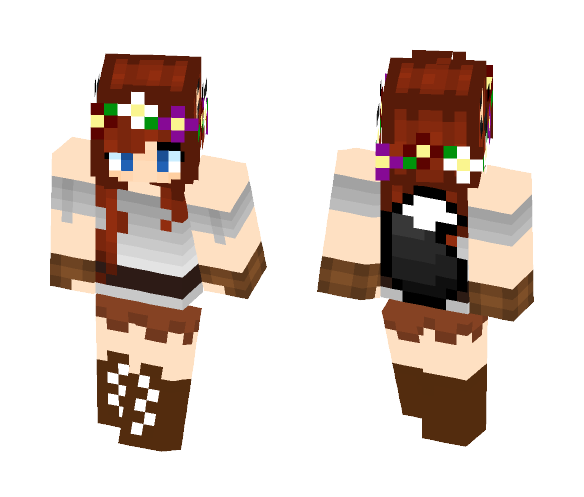 Littlepocahontas Wolf vs Human - Female Minecraft Skins - image 1