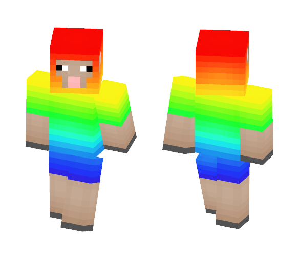~ DESC! ~ Rainbow Sheep! - Male Minecraft Skins - image 1