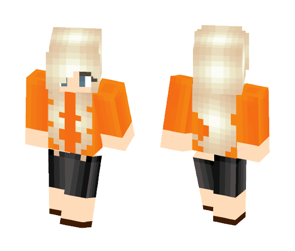 Blonde Sunset Girl - Girl Minecraft Skins - image 1