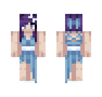 blue and purple - Female Minecraft Skins - image 2