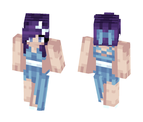blue and purple - Female Minecraft Skins - image 1