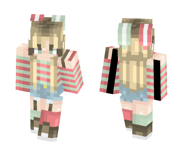 bunny ears ahh!! - Female Minecraft Skins - image 1