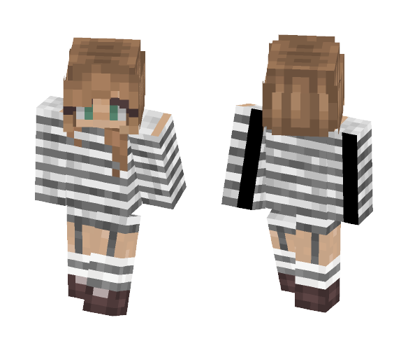 ~Stripes o3o - Female Minecraft Skins - image 1
