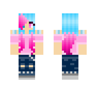 Cotton Candy Girl - Girl Minecraft Skins - image 2