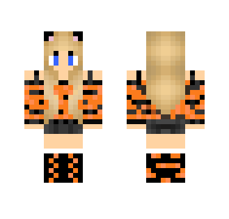 Cute Tiger girl - Cute Girls Minecraft Skins - image 2