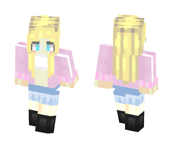 Evelye | Stella | Pink Track Jacket - Female Minecraft Skins - image 1