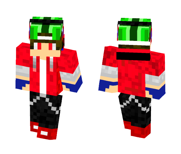 EightySquid5 in red - Male Minecraft Skins - image 1