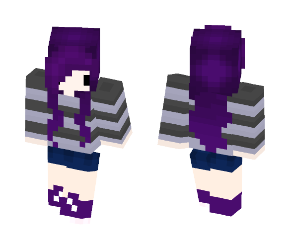 Dark Purple Girl - Girl Minecraft Skins - image 1