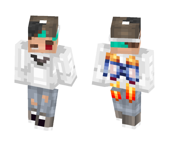 Huh?? Awesome Jetpack Boy - Boy Minecraft Skins - image 1