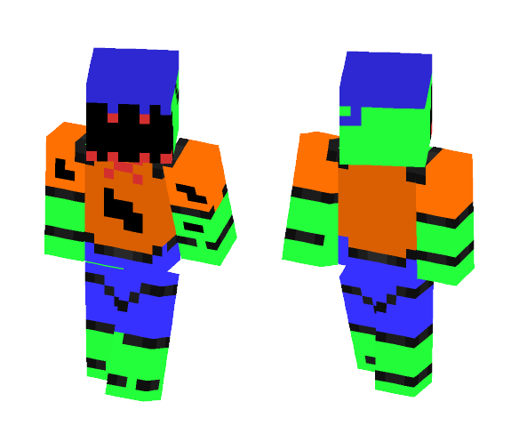 old green face the zombie FNAF OC - Male Minecraft Skins - image 1