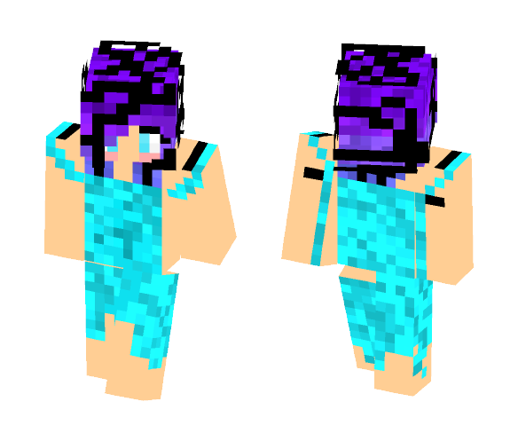 Girl with torn dress - Girl Minecraft Skins - image 1