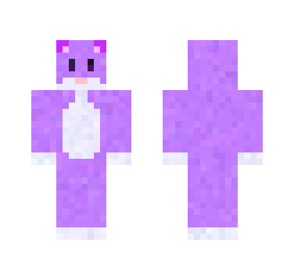 Kawaii Purple Cat - Cat Minecraft Skins - image 2