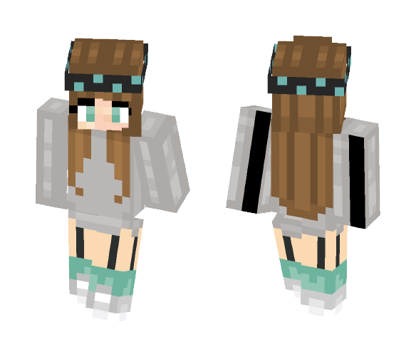 *bandana's are cool. right?* - halo - Female Minecraft Skins - image 1