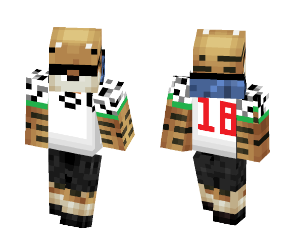 Tiger football player - Male Minecraft Skins - image 1