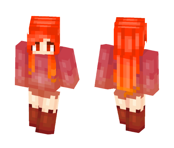 Firefox hooman .3. - Female Minecraft Skins - image 1