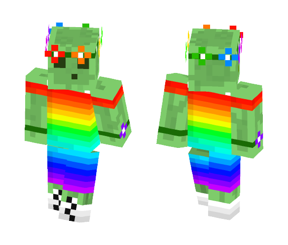 Rainbow Slime - Female Minecraft Skins - image 1