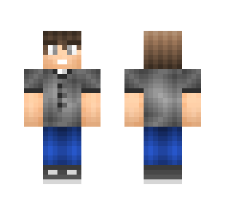 Gray Shirt Guy - Male Minecraft Skins - image 2